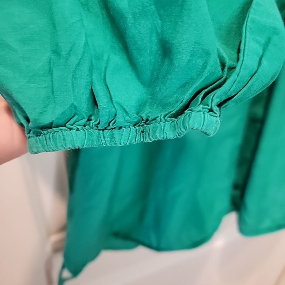 Trina Turk Bright Green Top Size L - Picture 4 of 8